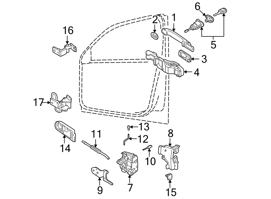 11FRONT DOOR. LOCK & HARDWARE.https://images.simplepart.com/images/parts/motor/fullsize/9255555.png