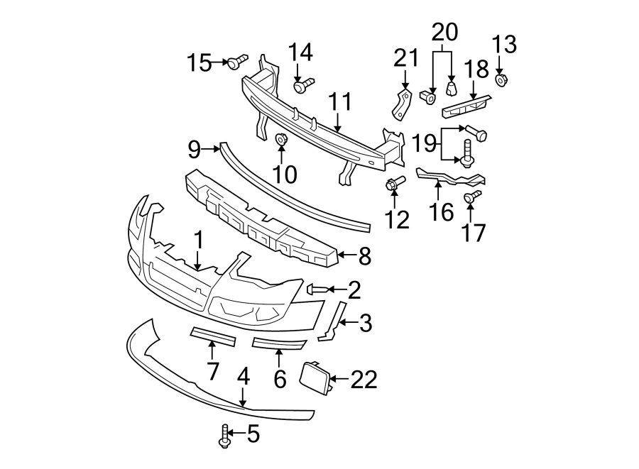 14FRONT BUMPER & GRILLE. BUMPER & COMPONENTS.https://images.simplepart.com/images/parts/motor/fullsize/9256005.png