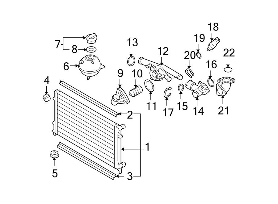 Radiator & components.