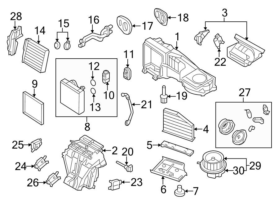 20AIR CONDITIONER & HEATER. EVAPORATOR & HEATER COMPONENTS.https://images.simplepart.com/images/parts/motor/fullsize/9257135.png