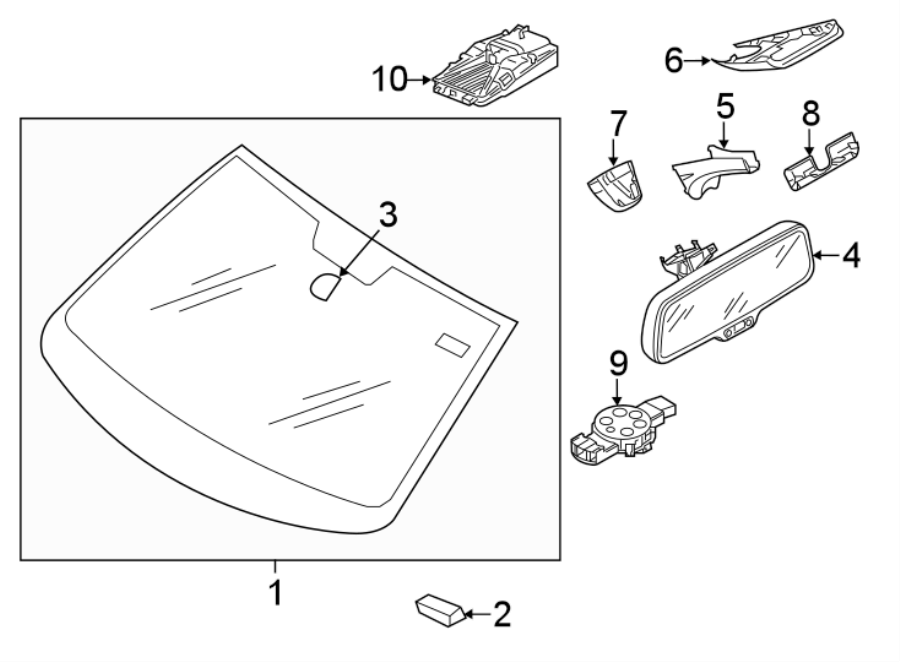 9WINDSHIELD GLASS.https://images.simplepart.com/images/parts/motor/fullsize/9257378.png