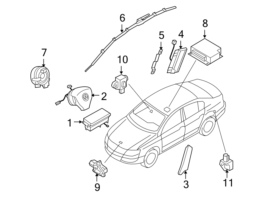 2RESTRAINT SYSTEMS. AIR BAG COMPONENTS.https://images.simplepart.com/images/parts/motor/fullsize/9257435.png