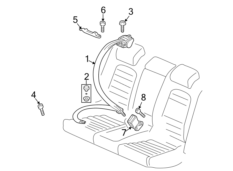 5RESTRAINT SYSTEMS. REAR SEAT BELTS.https://images.simplepart.com/images/parts/motor/fullsize/9257445.png