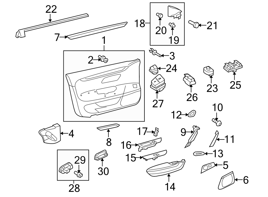 8FRONT DOOR. INTERIOR TRIM.https://images.simplepart.com/images/parts/motor/fullsize/9257550.png