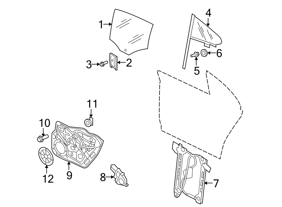 6Rear door. Glass & hardware.https://images.simplepart.com/images/parts/motor/fullsize/9257565.png