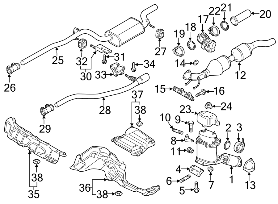 26Exhaust system. Exhaust components.https://images.simplepart.com/images/parts/motor/fullsize/9258390.png