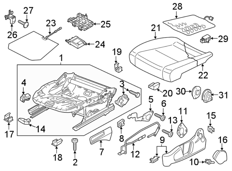 7SEATS & TRACKS. DRIVER SEAT COMPONENTS.https://images.simplepart.com/images/parts/motor/fullsize/9258643.png