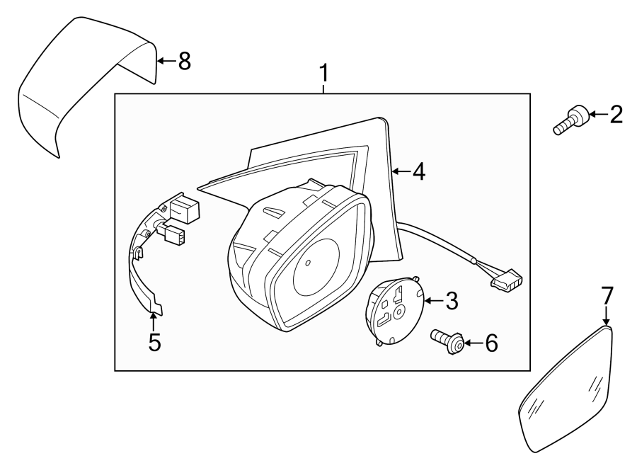 1FRONT DOOR. OUTSIDE MIRRORS.https://images.simplepart.com/images/parts/motor/fullsize/9258722.png