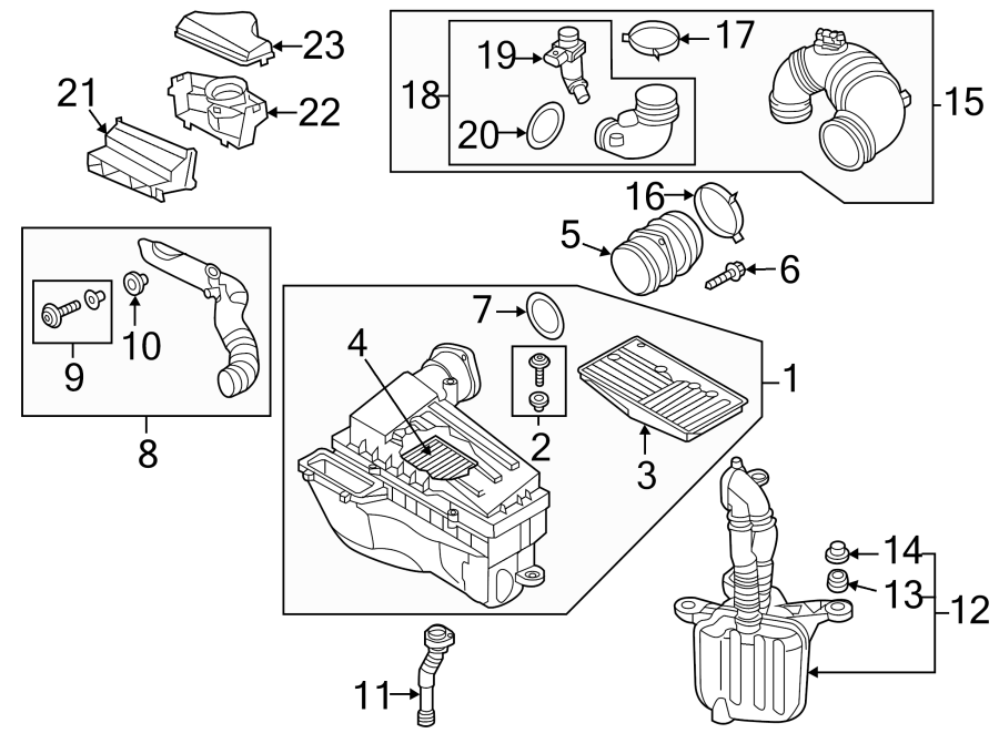 19ENGINE / TRANSAXLE. AIR INTAKE.https://images.simplepart.com/images/parts/motor/fullsize/9258945.png