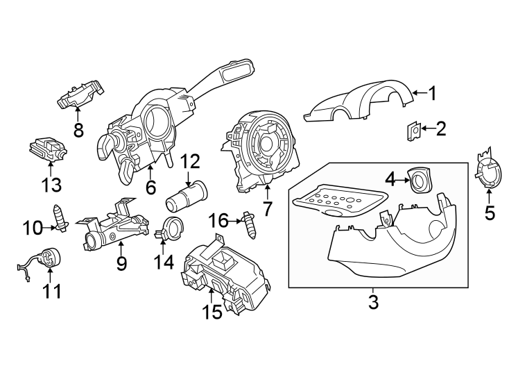 15STEERING COLUMN. SHROUD. SWITCHES & LEVERS.https://images.simplepart.com/images/parts/motor/fullsize/9259300.png