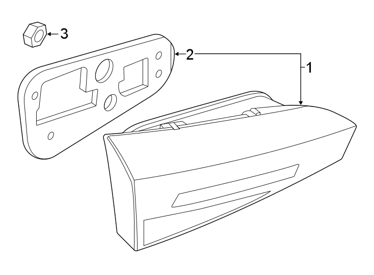 Full size assembly image of REAR LAMPS. BACKUP LAMPS. (1/1)