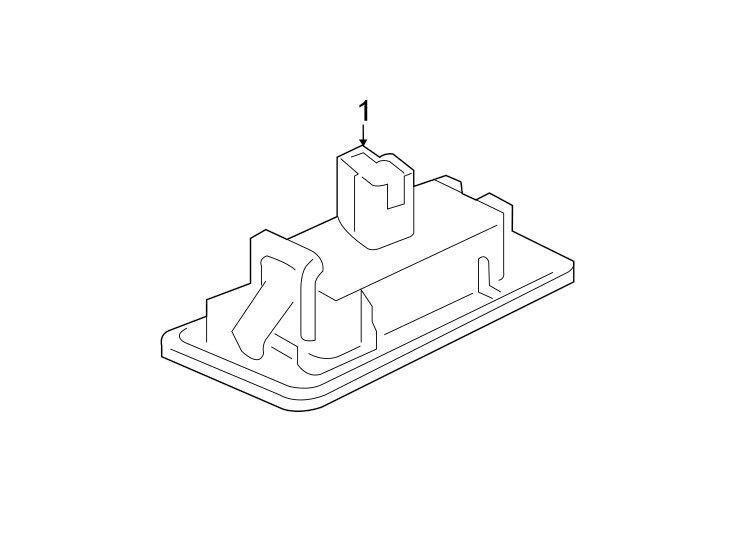 Full size assembly image of REAR LAMPS. LICENSE LAMPS. (1/1)