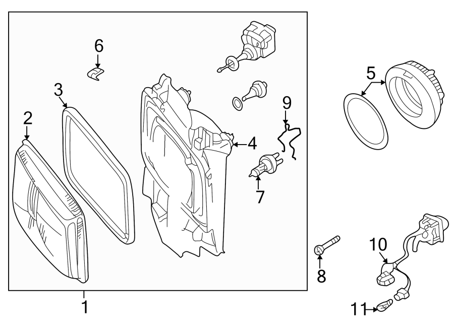 7FRONT LAMPS. HEADLAMP COMPONENTS.https://images.simplepart.com/images/parts/motor/fullsize/9260072.png