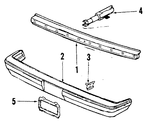 Full size assembly image of FRONT BUMPER. (1/1)