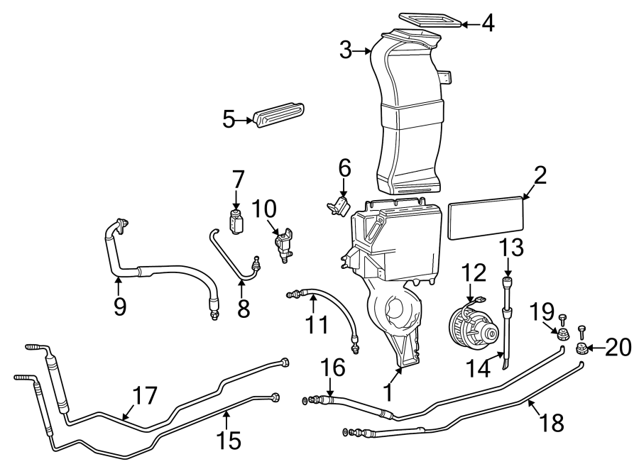 6AIR CONDITIONER & HEATER. EVAPORATOR COMPONENTS.https://images.simplepart.com/images/parts/motor/fullsize/9260110.png