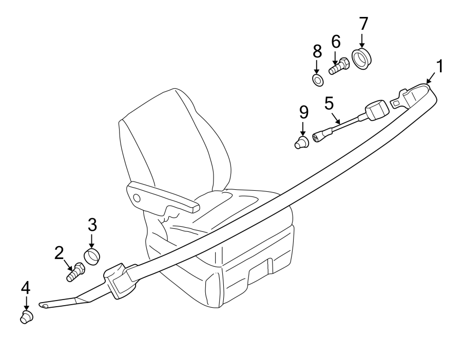 6RESTRAINT SYSTEMS. REAR SEAT BELTS.https://images.simplepart.com/images/parts/motor/fullsize/9260400.png