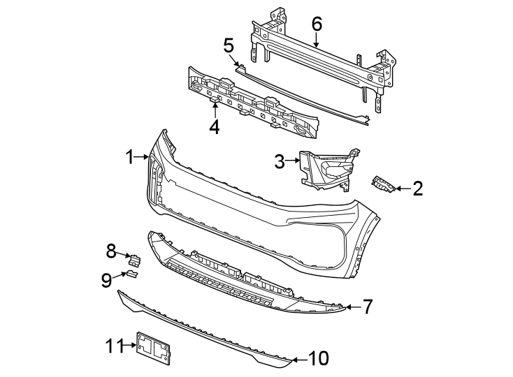 10Front bumper & grille. Bumper & components.https://images.simplepart.com/images/parts/motor/fullsize/9265021.png