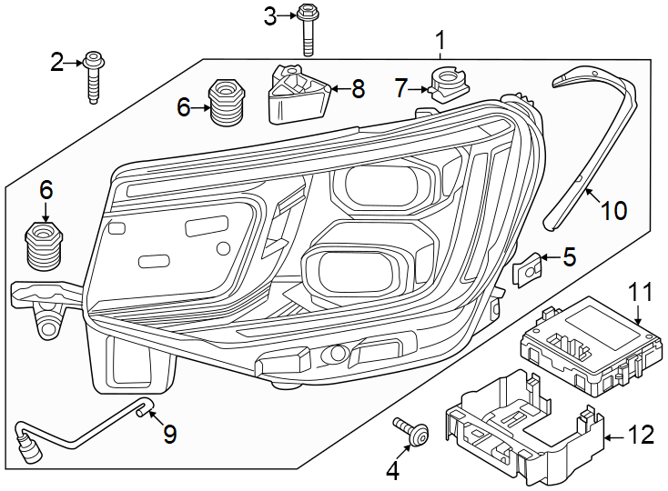 11Front lamps. Headlamp components.https://images.simplepart.com/images/parts/motor/fullsize/9265043.png