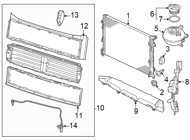 3Radiator & components.https://images.simplepart.com/images/parts/motor/fullsize/9265057.png