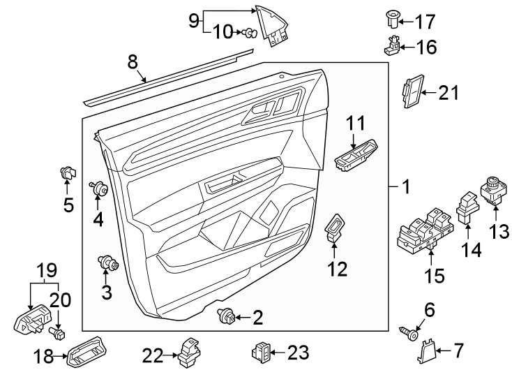 13FRONT DOOR. INTERIOR TRIM.https://images.simplepart.com/images/parts/motor/fullsize/9265645.png