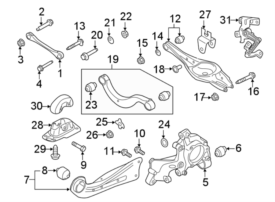 1Rear suspension. Suspension components.https://images.simplepart.com/images/parts/motor/fullsize/9265710.png