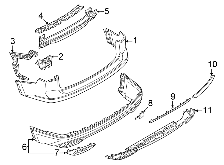 9Rear bumper. Bumper & components.https://images.simplepart.com/images/parts/motor/fullsize/9265865.png