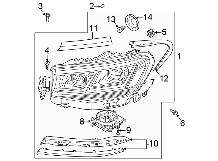 11Front lamps. Headlamp components.https://images.simplepart.com/images/parts/motor/fullsize/9267035.png