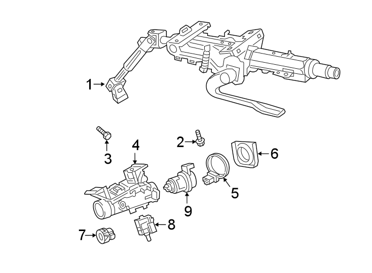 7Steering column assembly.https://images.simplepart.com/images/parts/motor/fullsize/9267400.png