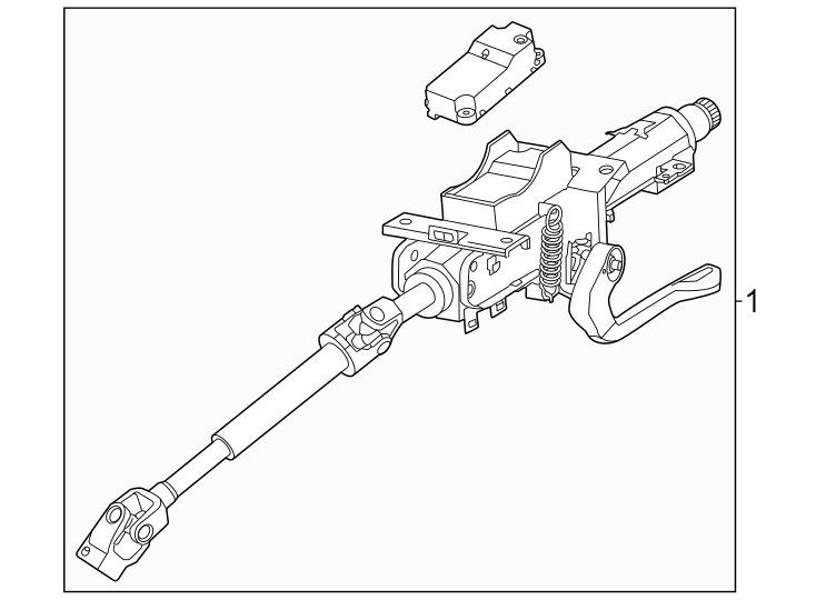 1Steering column assembly.https://images.simplepart.com/images/parts/motor/fullsize/9267407.png