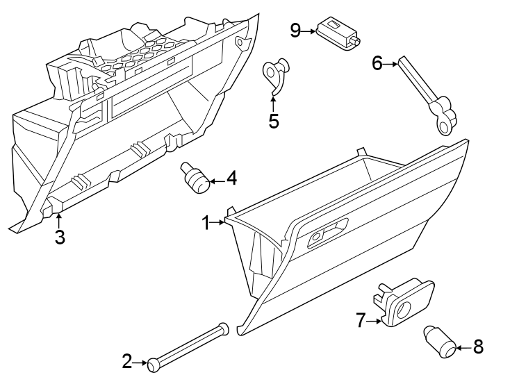 4Instrument panel. Glove box.https://images.simplepart.com/images/parts/motor/fullsize/9267460.png