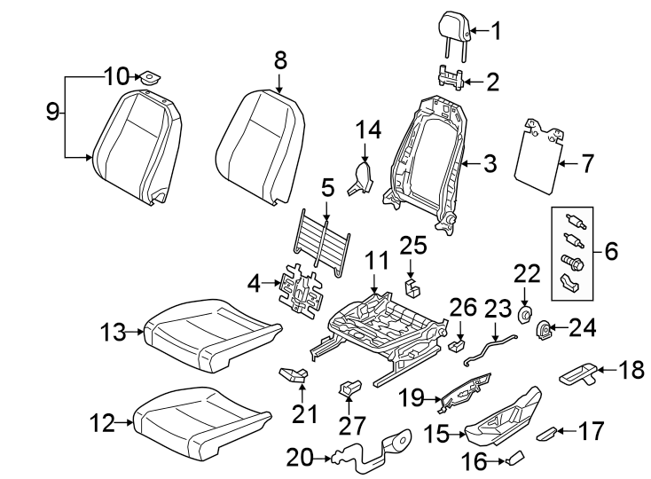 21Seats & tracks. Driver seat components.https://images.simplepart.com/images/parts/motor/fullsize/9267525.png