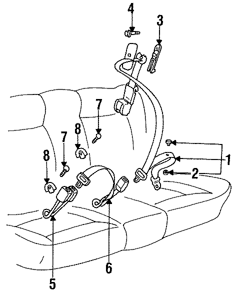 7RESTRAINT SYSTEMS. REAR SEAT BELTS.https://images.simplepart.com/images/parts/motor/fullsize/9270430.png