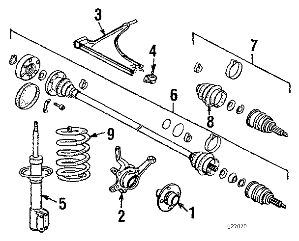 2FRONT SUSPENSION. BRAKE COMPONENTS. SUSPENSION COMPONENTS.https://images.simplepart.com/images/parts/motor/fullsize/927070.png