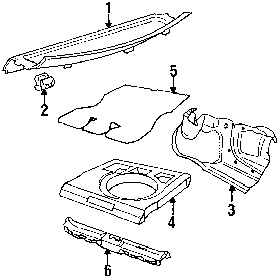 Full size assembly image of REAR BODY & FLOOR. REAR BODY TRIM. (1/1)