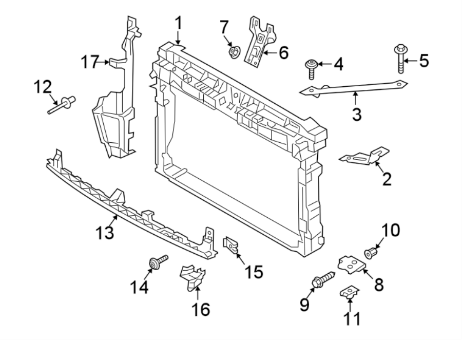 13RADIATOR SUPPORT.https://images.simplepart.com/images/parts/motor/fullsize/9272045.png