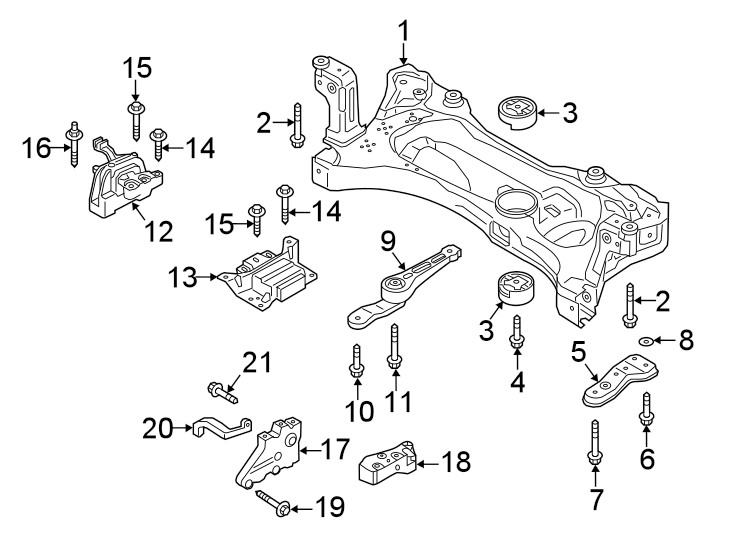 3ENGINE / TRANSAXLE. ENGINE & TRANS MOUNTING.https://images.simplepart.com/images/parts/motor/fullsize/9272290.png