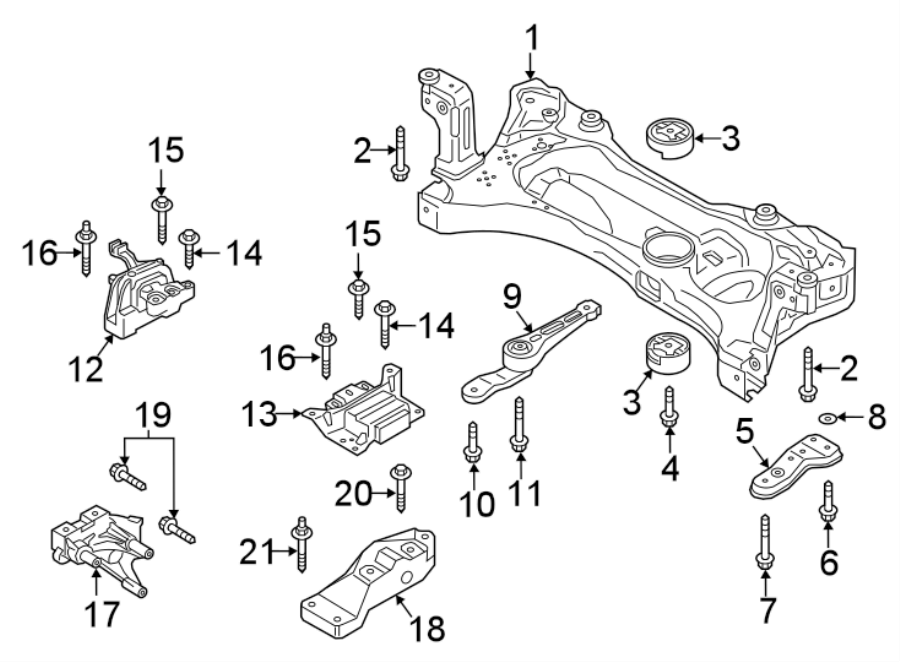 1ENGINE / TRANSAXLE. ENGINE & TRANS MOUNTING.https://images.simplepart.com/images/parts/motor/fullsize/9272295.png