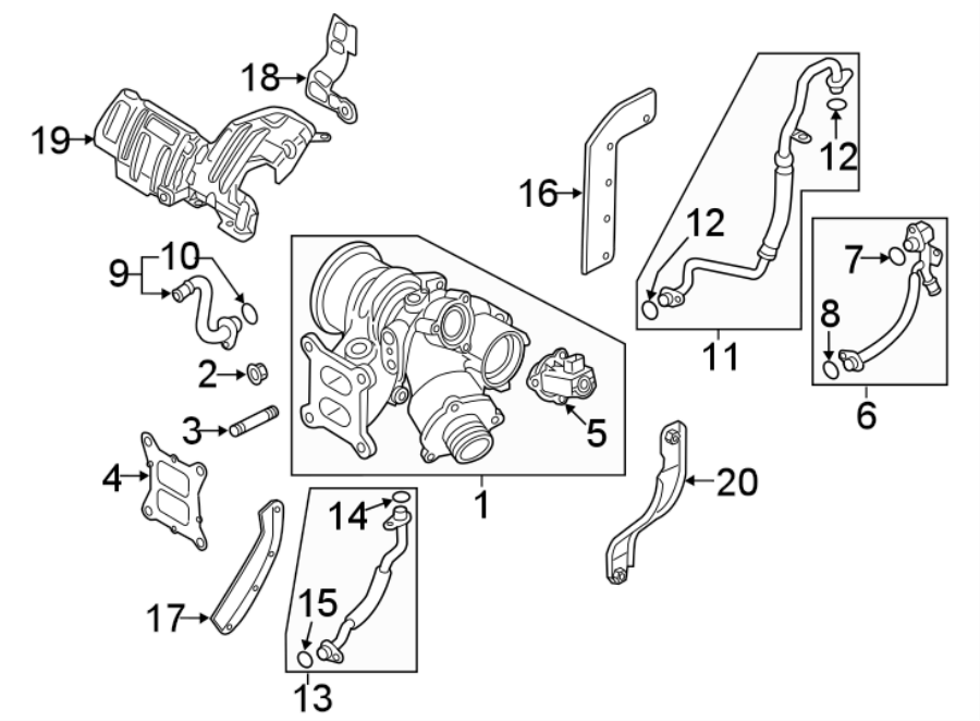 ENGINE / TRANSAXLE. TURBOCHARGER & COMPONENTS.