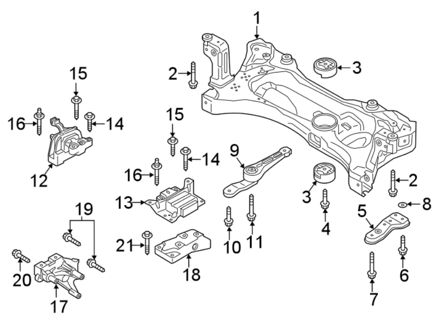 1ENGINE / TRANSAXLE. ENGINE & TRANS MOUNTING.https://images.simplepart.com/images/parts/motor/fullsize/9272330.png