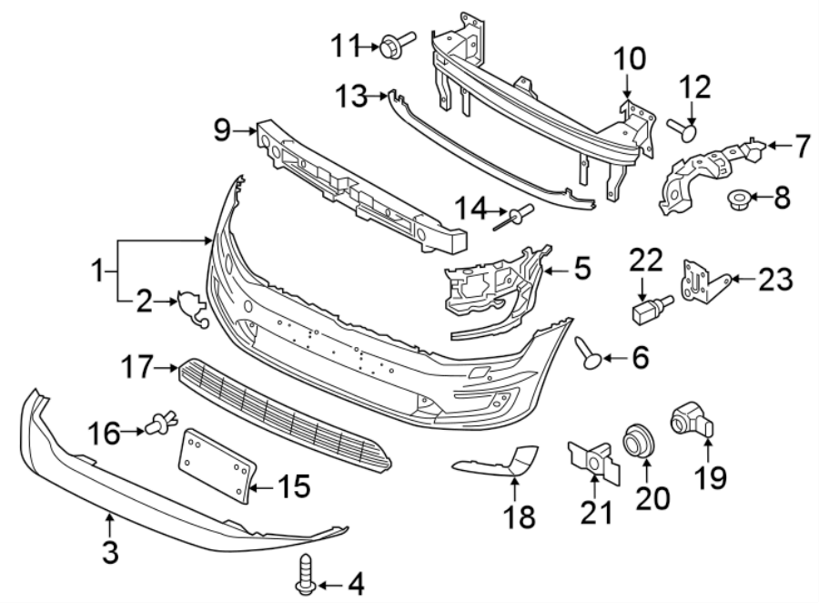 23Front bumper. Bumper & components.https://images.simplepart.com/images/parts/motor/fullsize/9273007.png