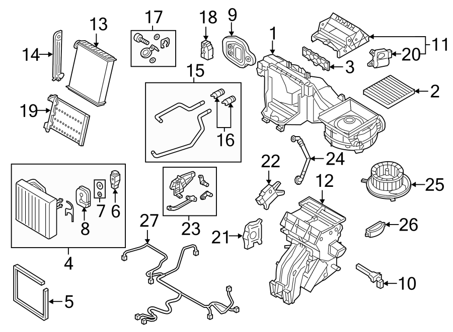 23AIR CONDITIONER & HEATER. EVAPORATOR & HEATER COMPONENTS.https://images.simplepart.com/images/parts/motor/fullsize/9273155.png