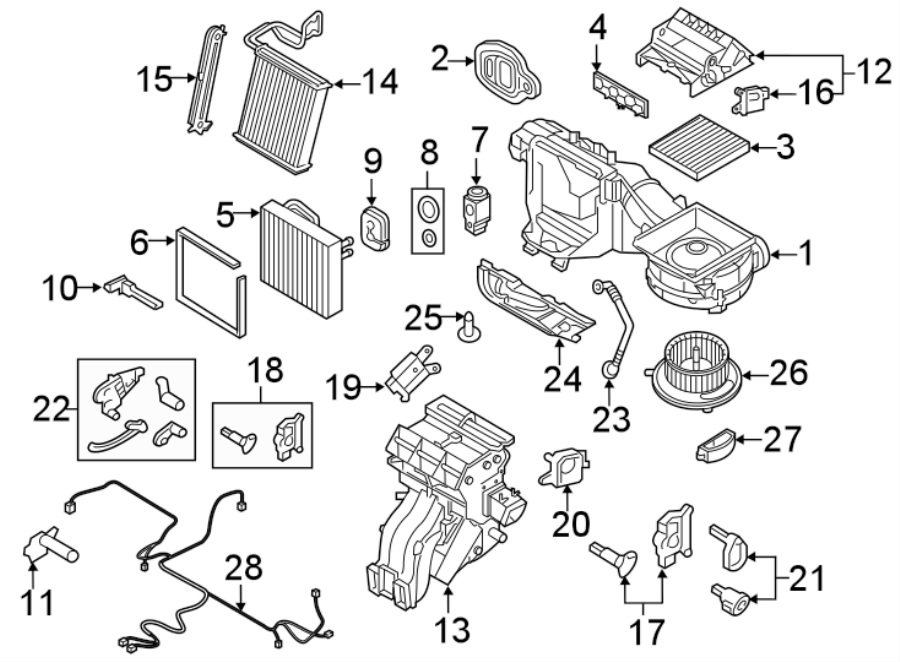 21AIR CONDITIONER & HEATER. EVAPORATOR & HEATER COMPONENTS.https://images.simplepart.com/images/parts/motor/fullsize/9273161.png