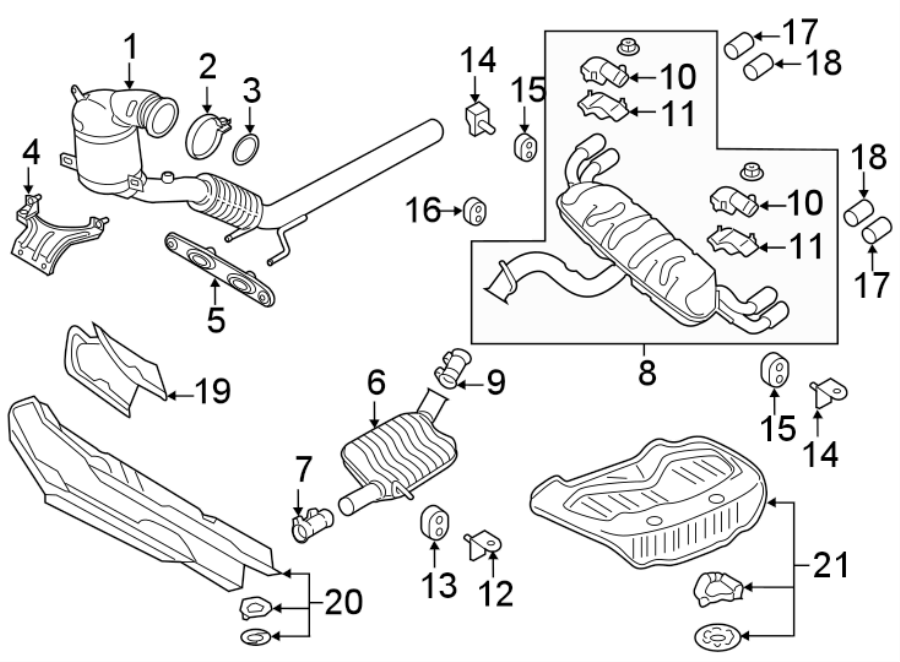 13EXHAUST SYSTEM. EXHAUST COMPONENTS.https://images.simplepart.com/images/parts/motor/fullsize/9273359.png