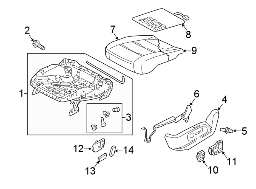 13SEATS & TRACKS. FRONT SEAT COMPONENTS.https://images.simplepart.com/images/parts/motor/fullsize/9273577.png