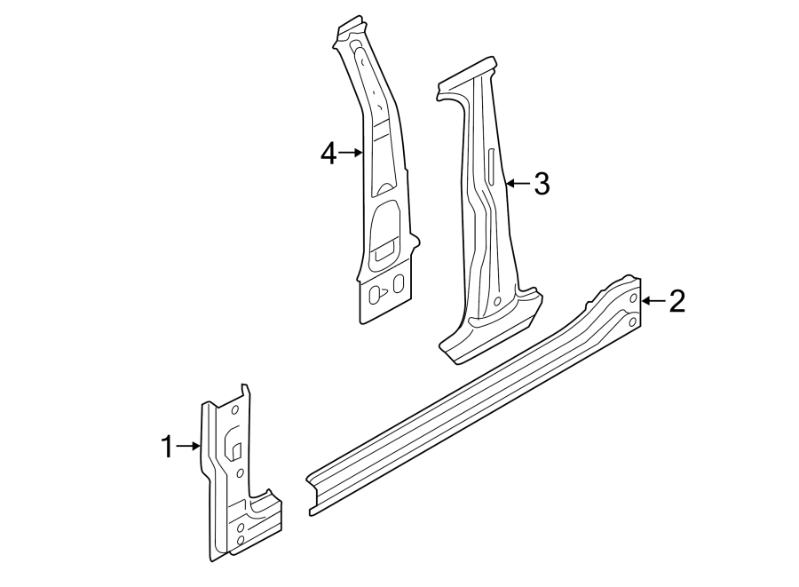 4PILLARS. ROCKER & FLOOR. HINGE PILLAR. LOCK PILLAR.https://images.simplepart.com/images/parts/motor/fullsize/9273625.png