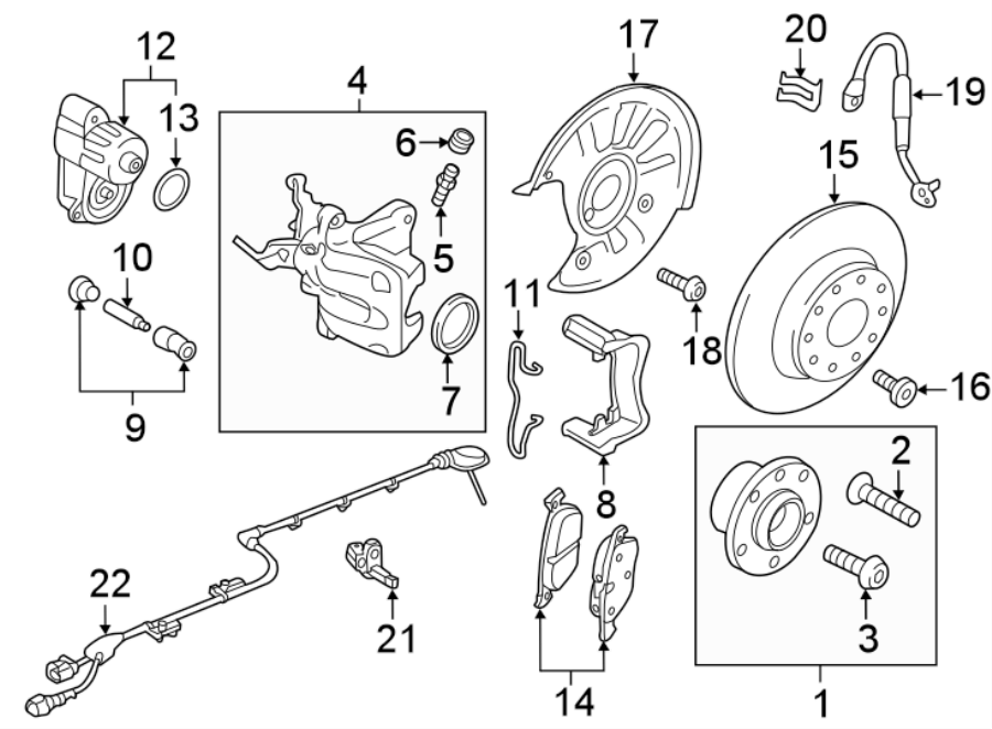 REAR SUSPENSION. BRAKE COMPONENTS.