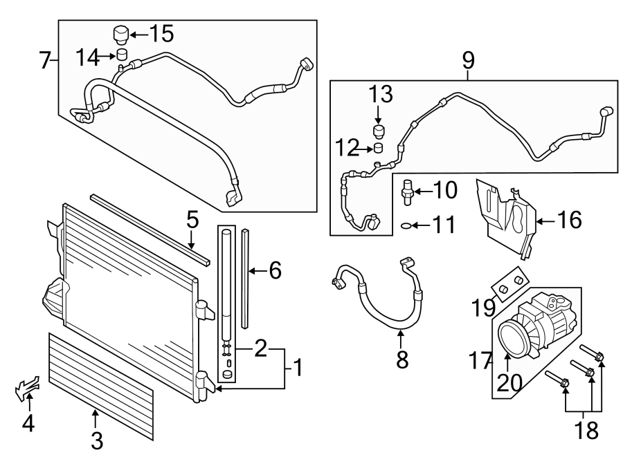 18AIR CONDITIONER & HEATER. COMPRESSOR & LINES.https://images.simplepart.com/images/parts/motor/fullsize/9274125.png