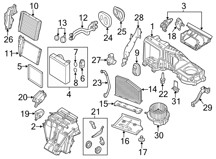 11AIR CONDITIONER & HEATER. EVAPORATOR & HEATER COMPONENTS.https://images.simplepart.com/images/parts/motor/fullsize/9274130.png