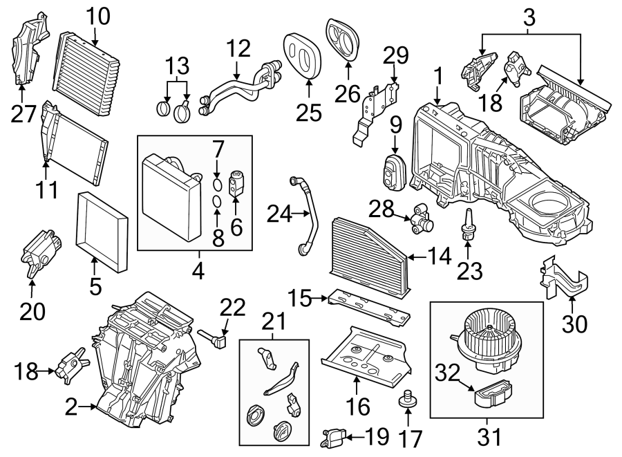 11AIR CONDITIONER & HEATER. EVAPORATOR & HEATER COMPONENTS.https://images.simplepart.com/images/parts/motor/fullsize/9274137.png