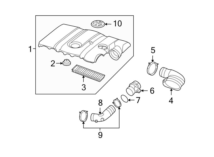 1ENGINE / TRANSAXLE. AIR INTAKE.https://images.simplepart.com/images/parts/motor/fullsize/9274280.png